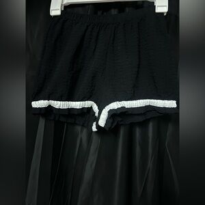 Indulge Black Textured Shorts